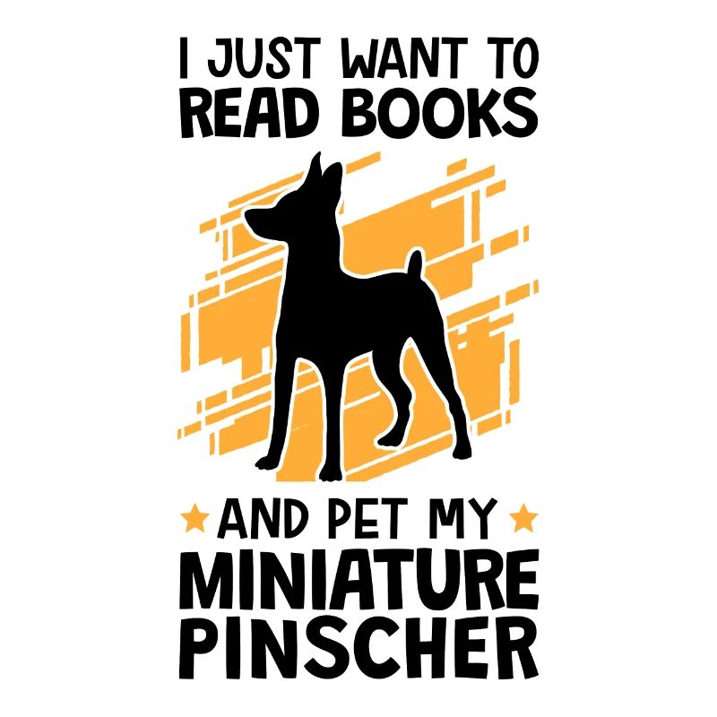 Dwarf Pinscher stroke and read Pinscher