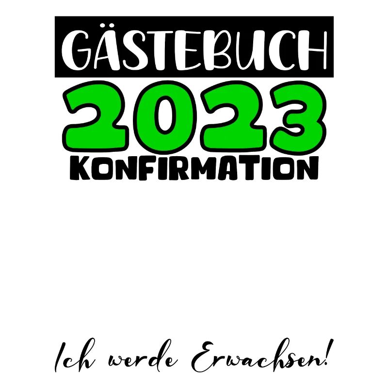 Konfirmation 2023 Gästebuch Mädchen Jungen Jugend