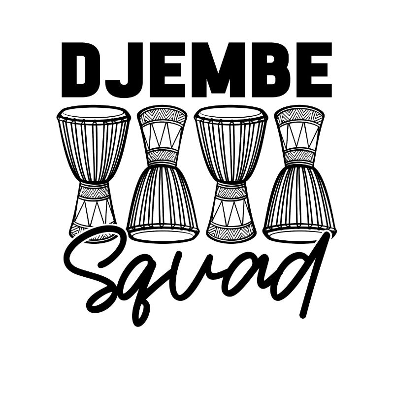 Djembe Squad Percussionist Drumming Djembe Player