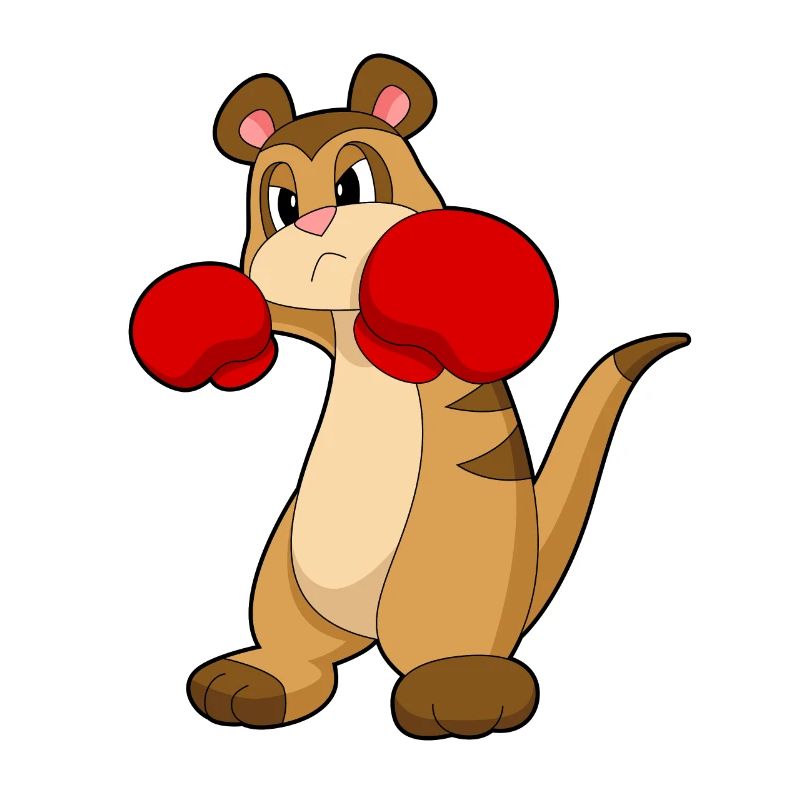 Erdmännchen Boxer Boxhandschuhe