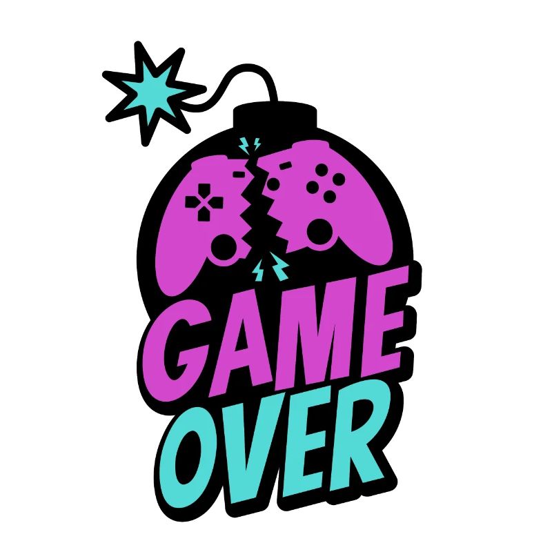 Game Over Controller Console Gamer Pro Gaming