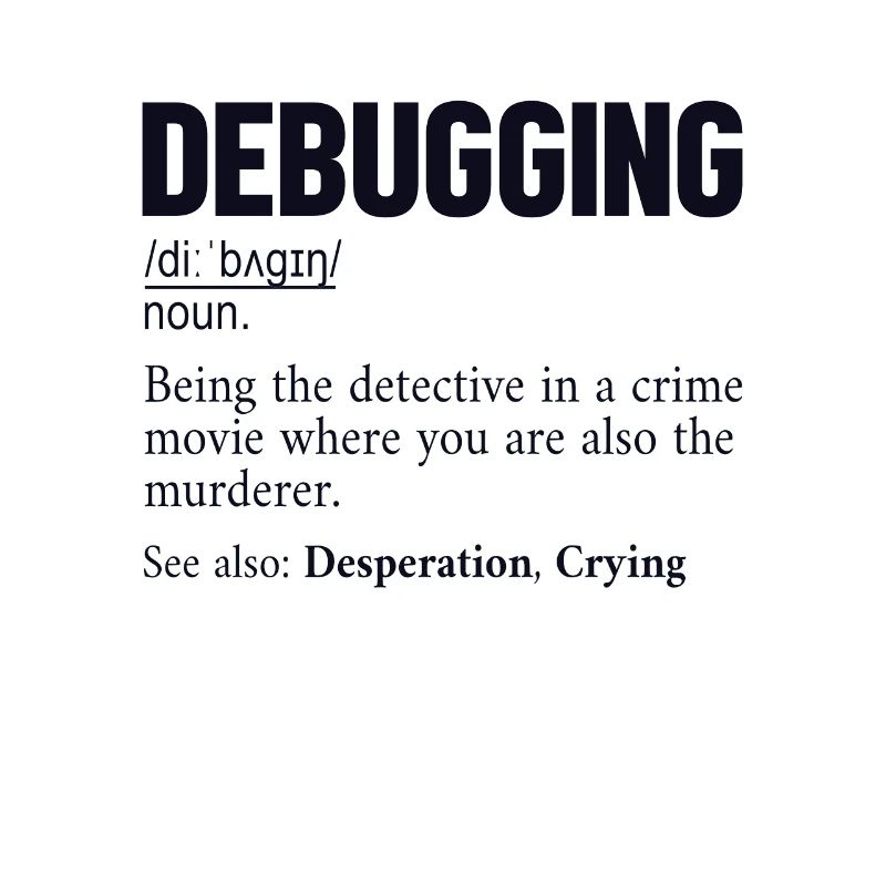 Debugging Definition Developer Coder Programmer