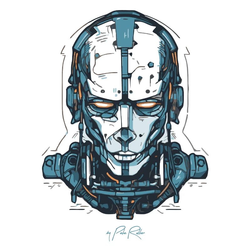 Ein Cyborg-Roboter Tech