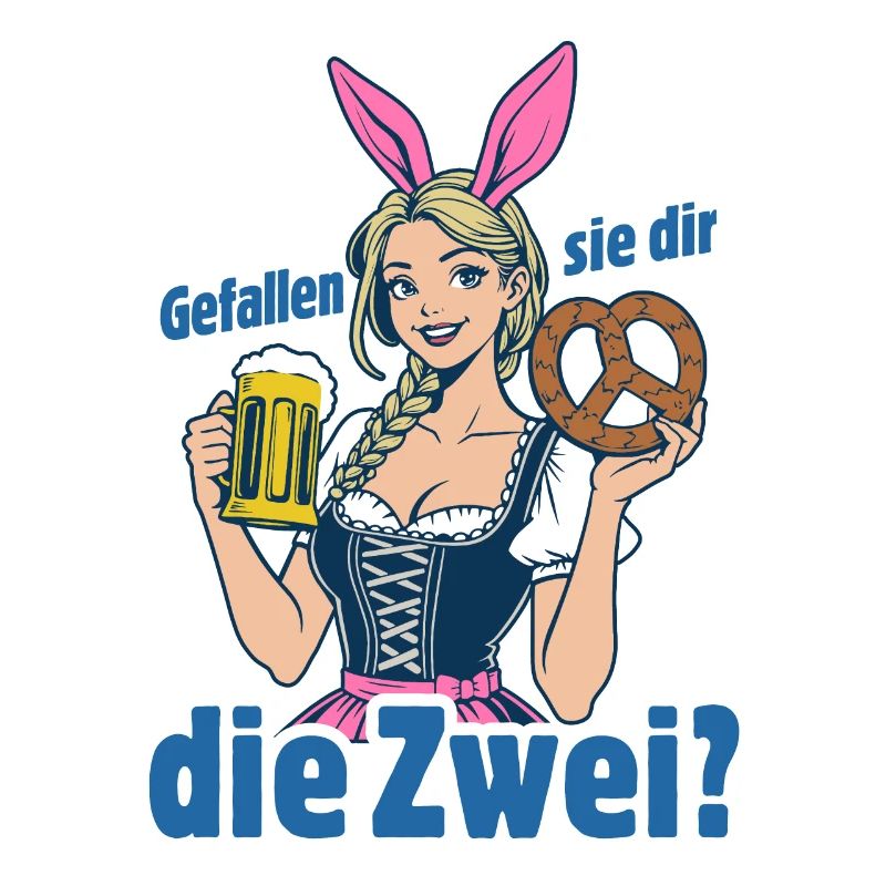 Gefallen sie dir, die Zwei? Dirndl Bier & Bretzen