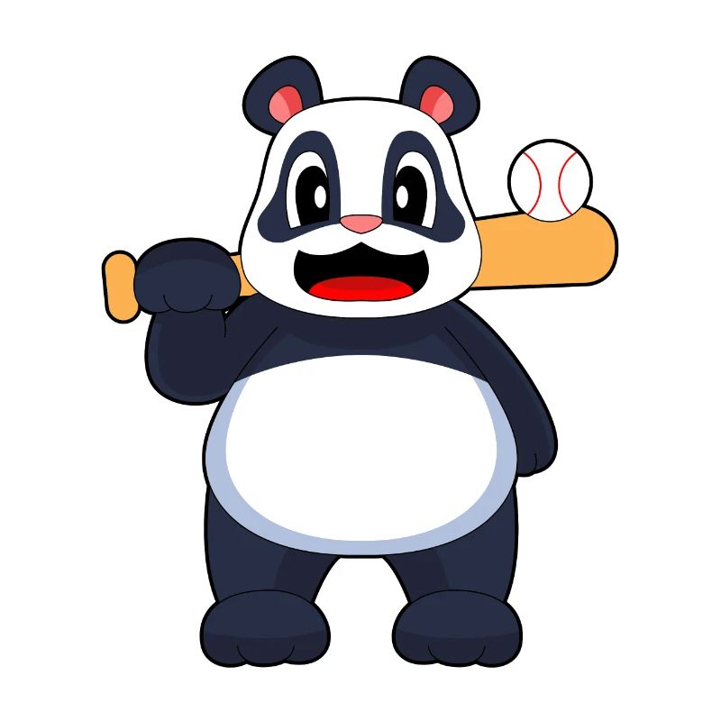 Panda Baseball Batte de baseball