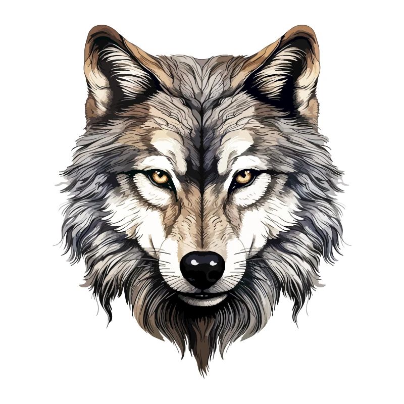 Wolf Wolf Head Wolves Wolf Pack Nature Motif Art