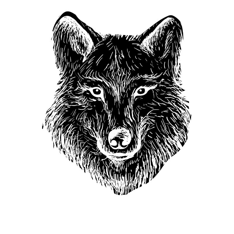 Wolf wolf head pack animal loner gift