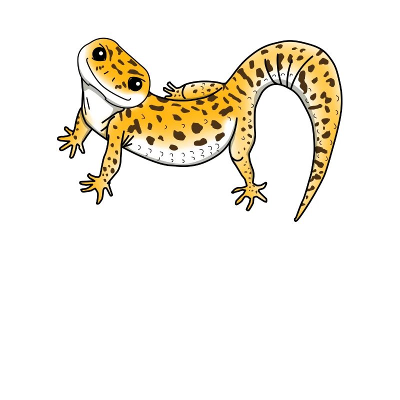 Gecko Leopard Lizard Reptile Pet Gift