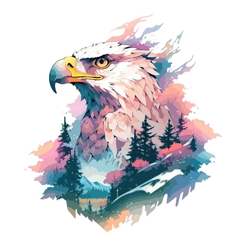 Eagle Head Nature Wilderness Forest Trees Mountains