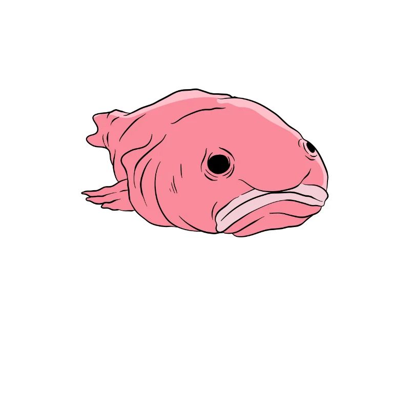Drôle de poisson Blobfish mignon