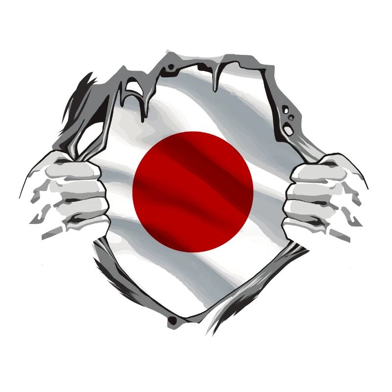 Drapeau du Japon utilisé Look Nihon Drapeau japonais