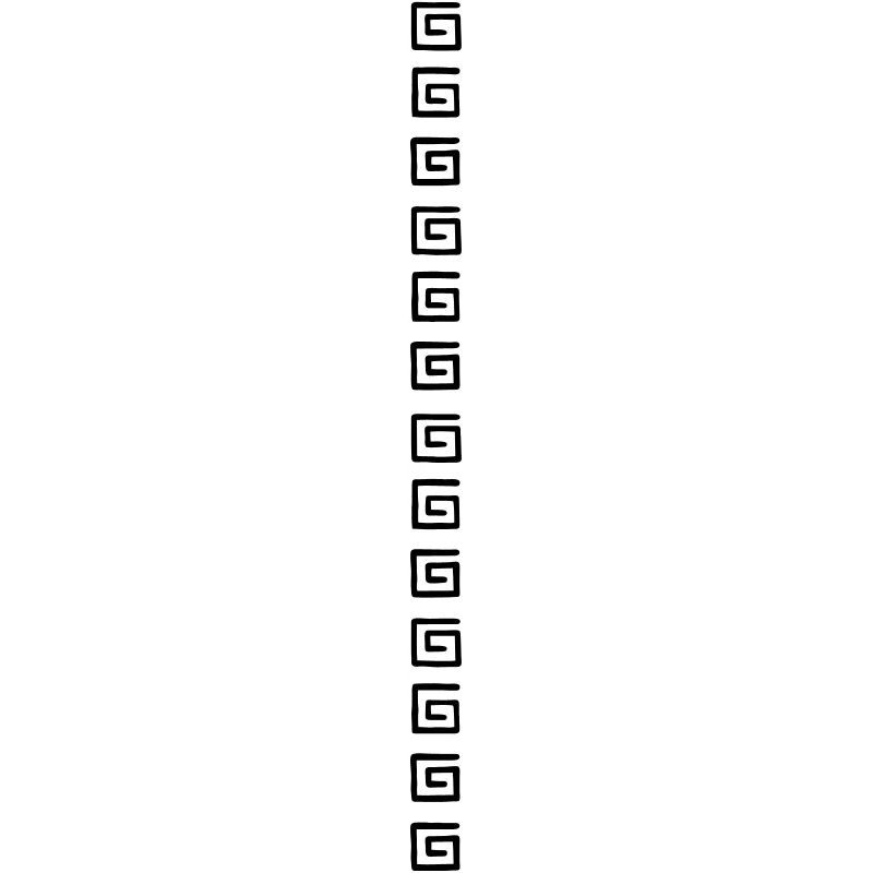 Square spiral pattern