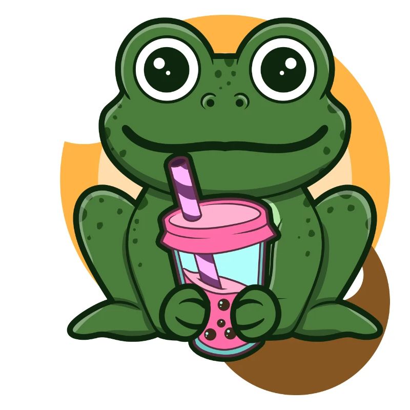 Frog and Bubble Tea
