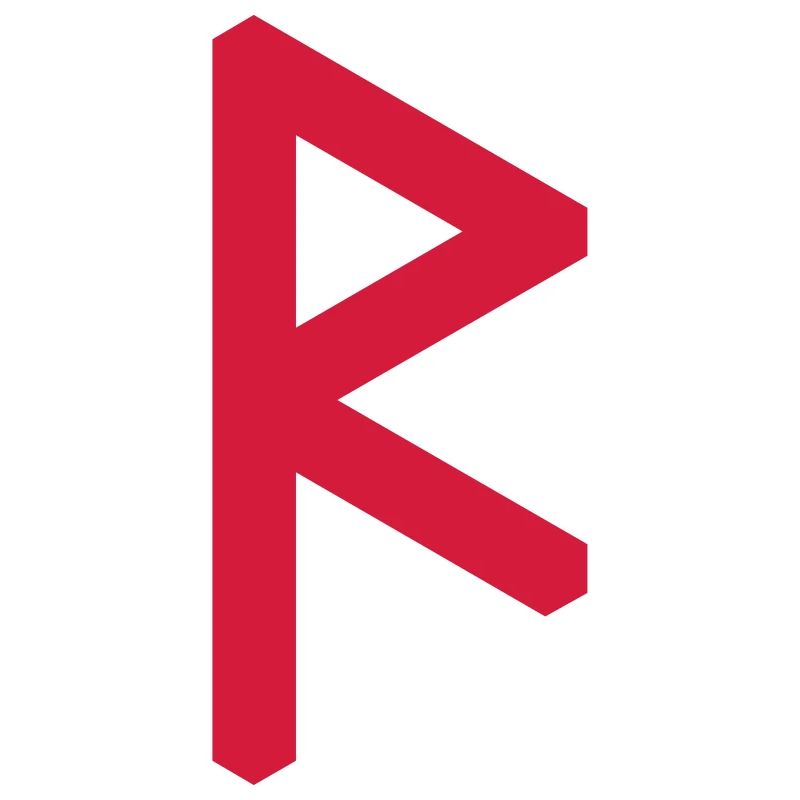Rune: Raidho ᚱ (R), Quantum Runes Futhark 0 ©