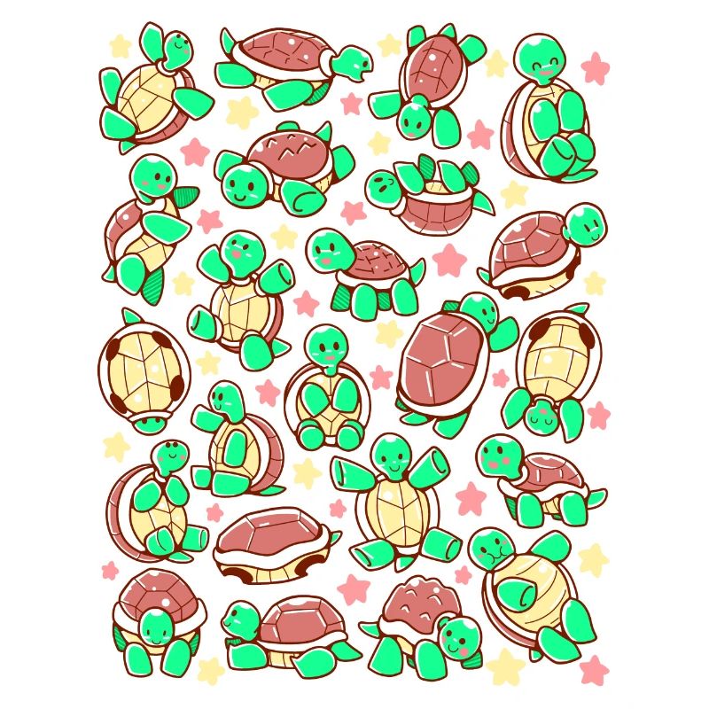 Adorable All over Turtle Tortoise Pattern