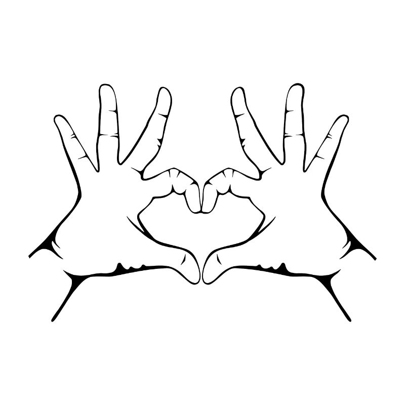 Hand Herz Geste Handherz geste Hand Herzgeste