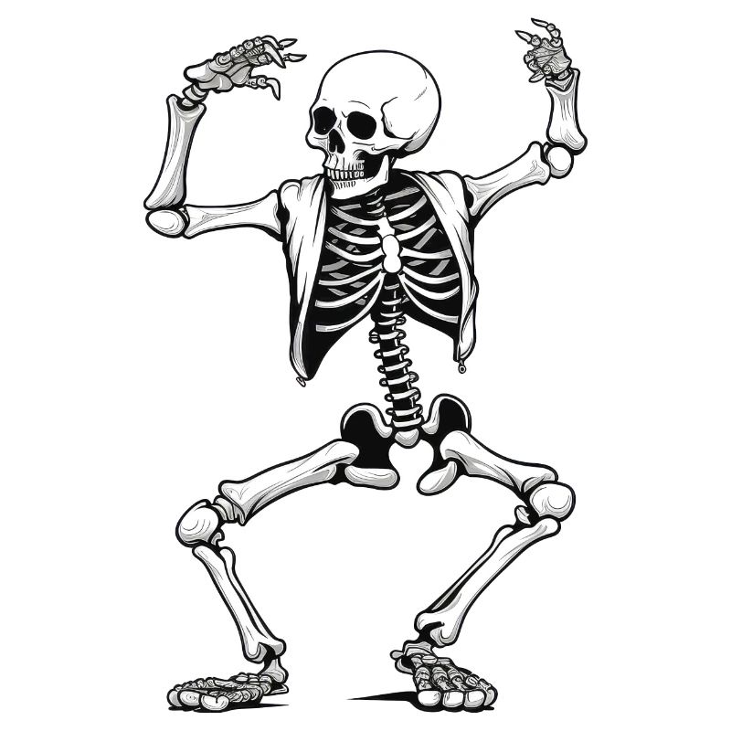 Dancing skeleton