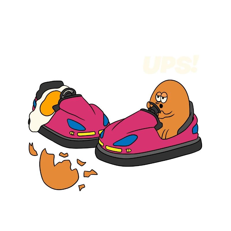 Eggs riding push car gift