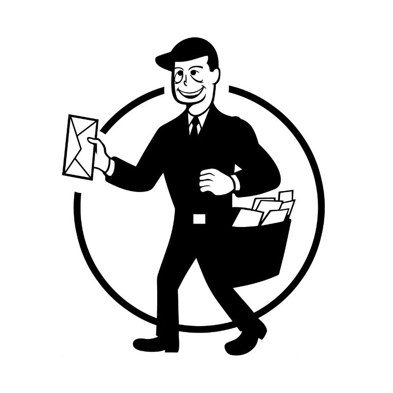 Post Man letterhead comic style