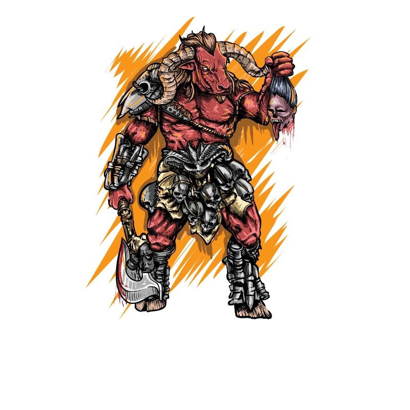 Minotaur I Mythical creature ancient Greece motif