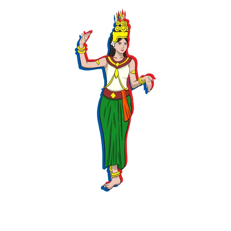 Cambodia Tradition Dance Khmer Apsara I Gift