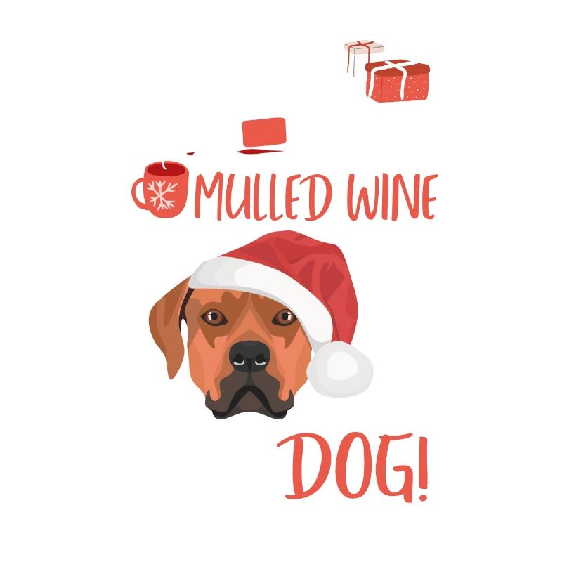 Rhodesian Ridgeback Vin chaud Noël