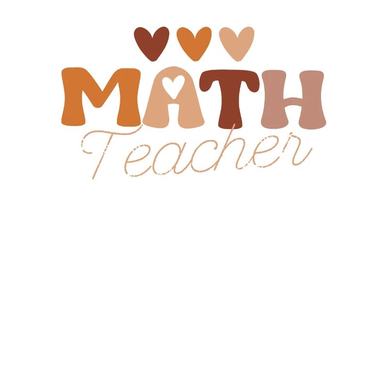 Math Teacher Squad Team Coach Mathematics Back