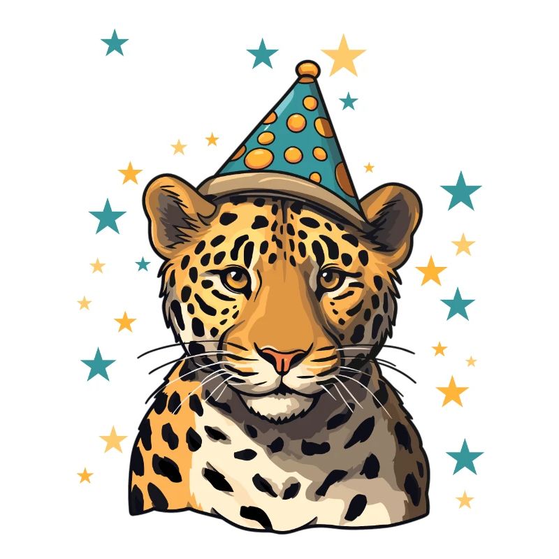 Ich bin 4 Jahre alt Leoparde Leopard 4. Geburtstag