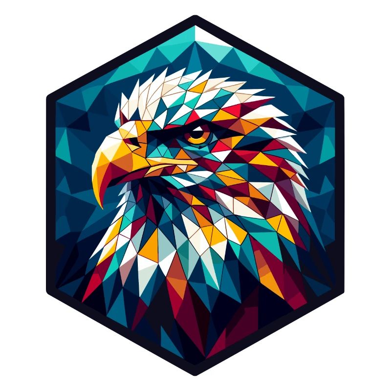 White-tailed eagle in polygon representation