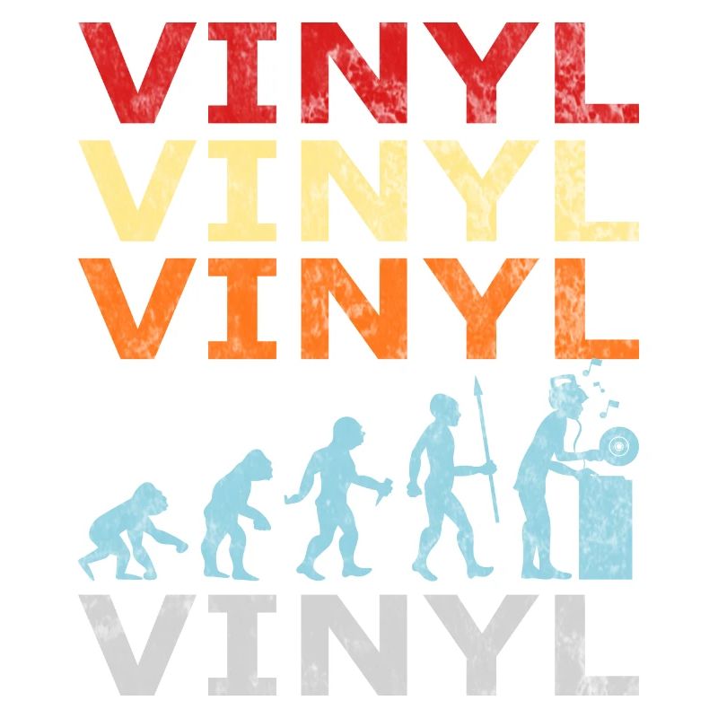 Retro Vintage Evolution DJ Vinyl Record