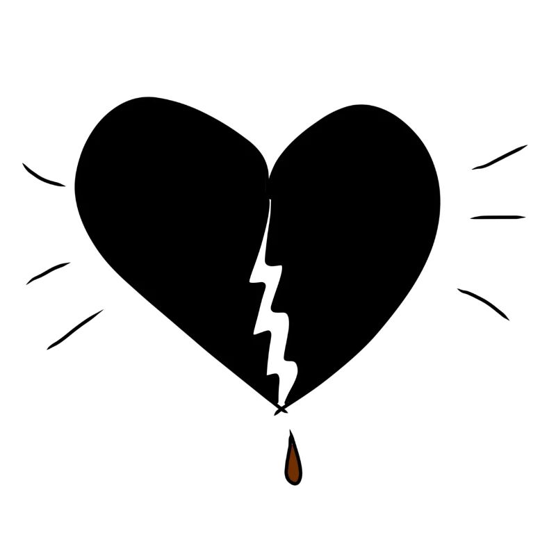 douleur au cœur brisé douleur
