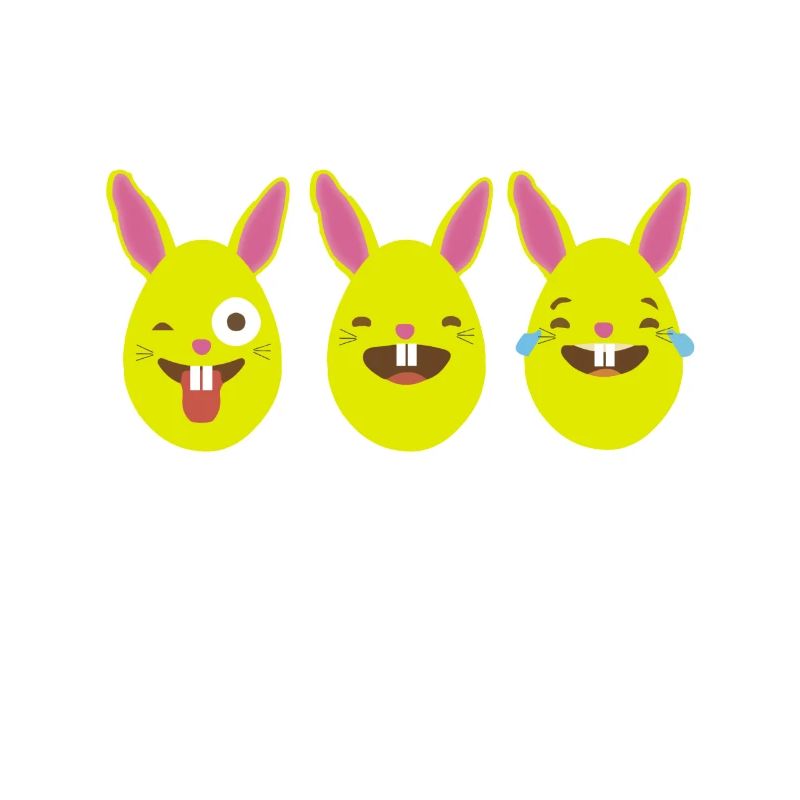 Emoji Bunny Eggs It's Easter For Peeps Sake