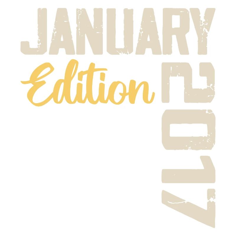 Geburtstagsgeschenk geboren im Januar 2017 - 2017