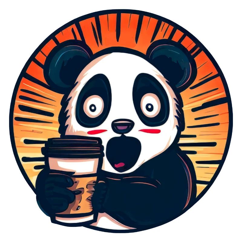 Panda Kaffee Koffeinschock