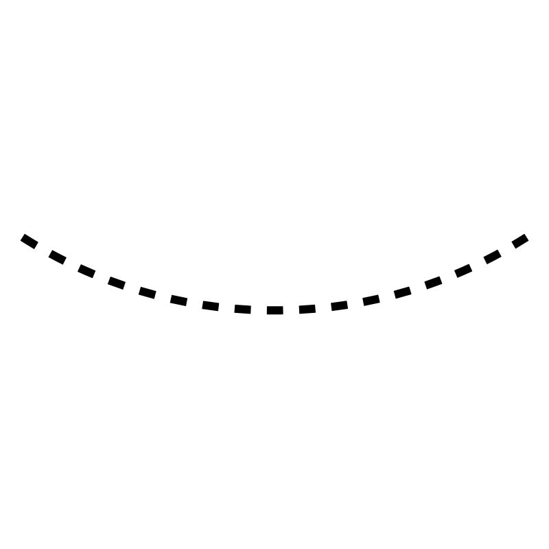 Dashed Curved Line