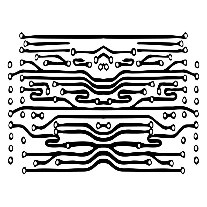 design lines microchip disk pattern cool lines