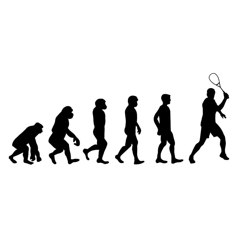 Evolution squash sport squash player gift