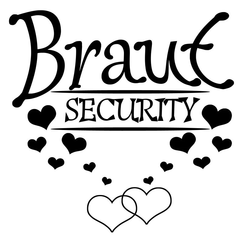 Braut Security mit Herzchen