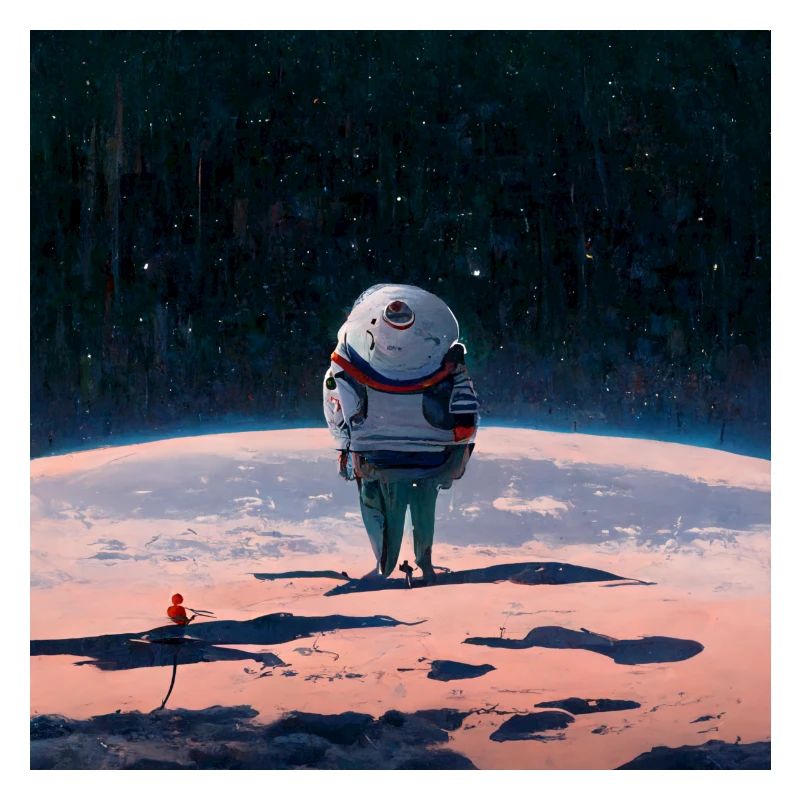 lonely astronaut in space