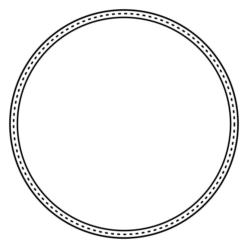Points Circle Frame Decor