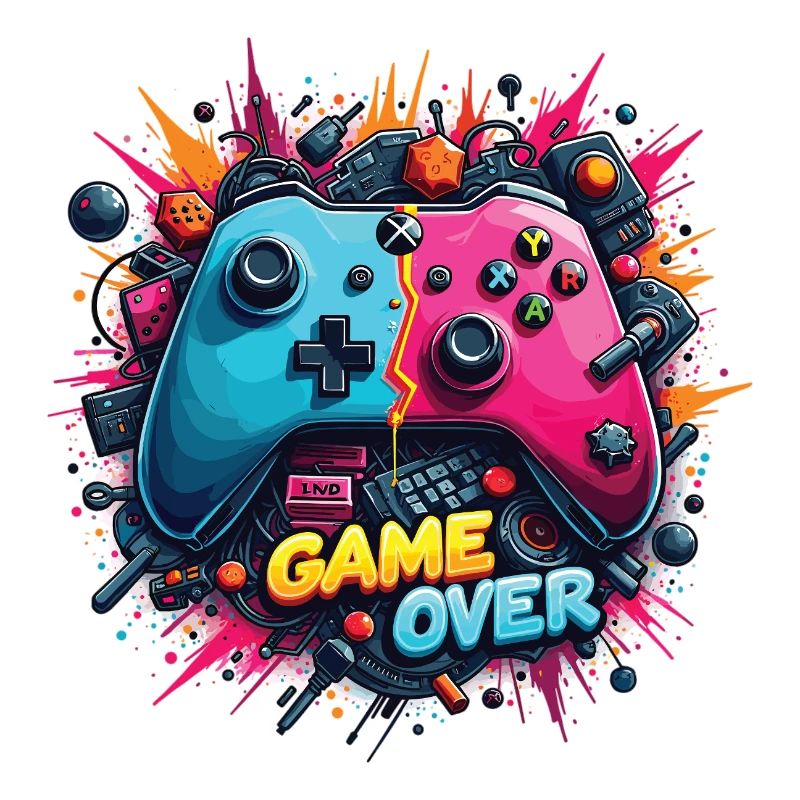 Game Over Retro Controller Shirt