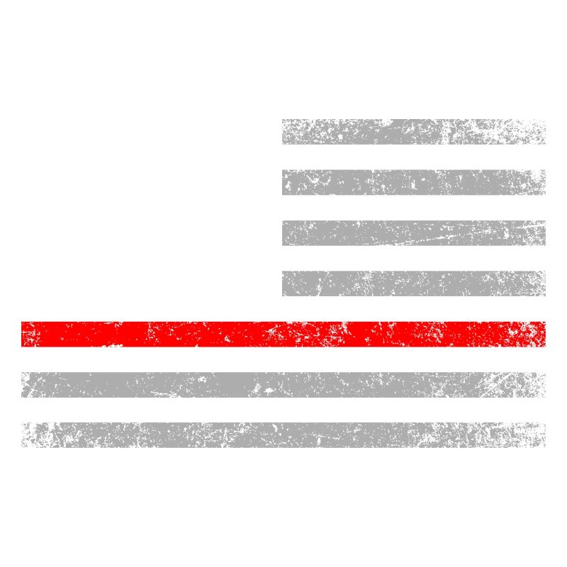 USA Flag Thin Red Line Fireman Firefighter