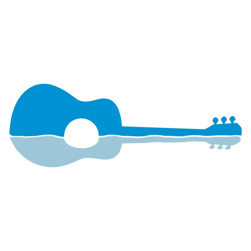 Water Reflection Guitar Half