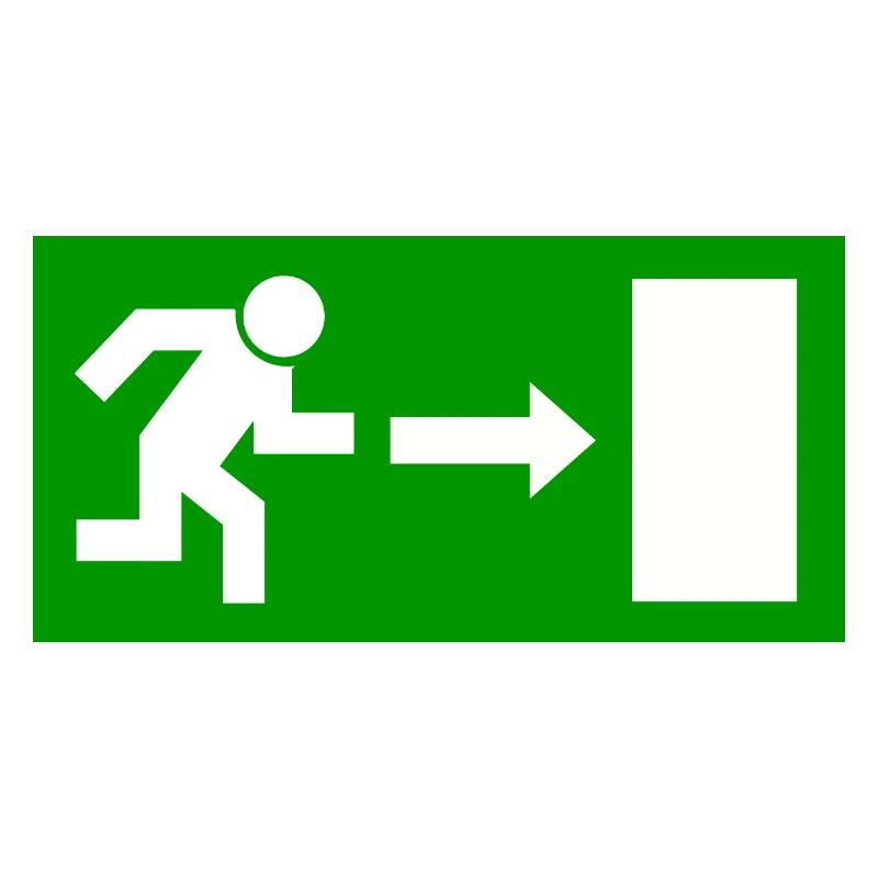 Exit Schild Vorlage zum personalisieren
