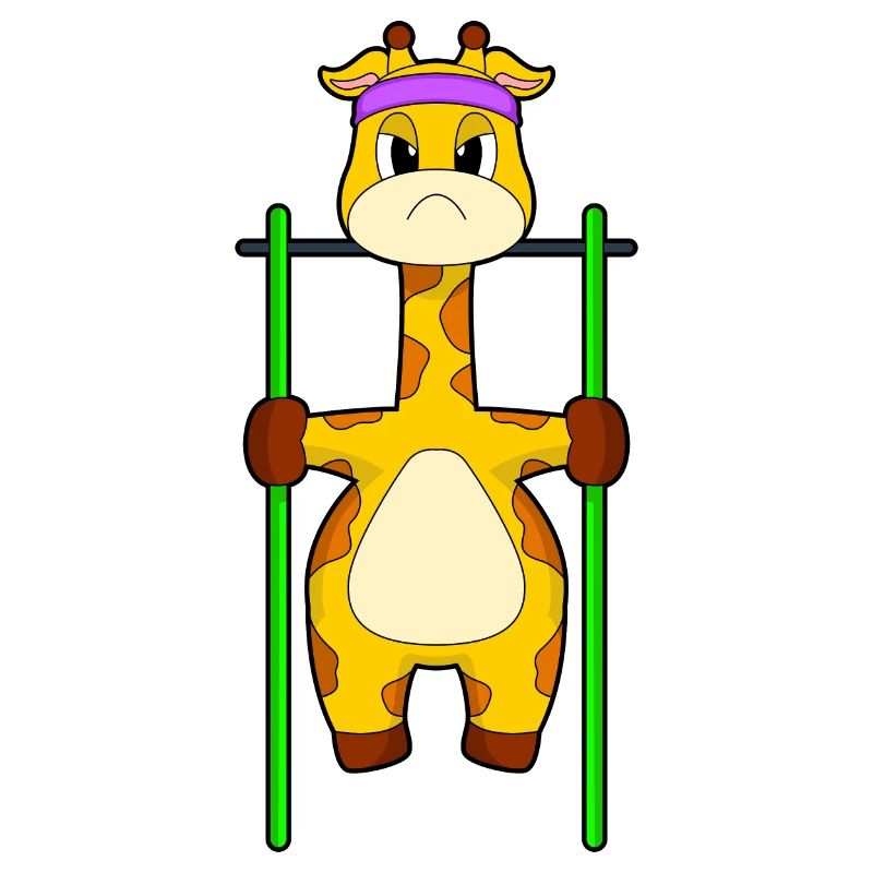 Giraffe Bodybuilder Pull-ups Bodybuilding
