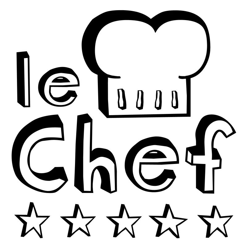 Le Chef Vater, Ehemann oder man Meister der Grill,