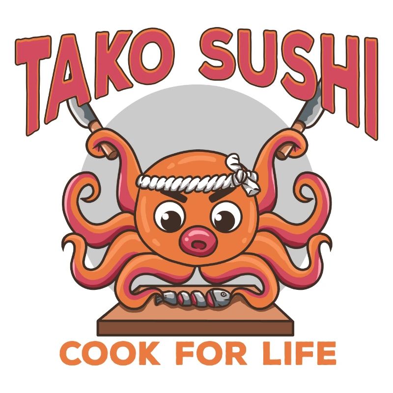 Asian Japanese Sushi Octopus I Gift