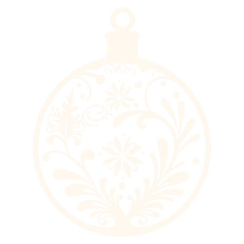 Christmas bauble decor