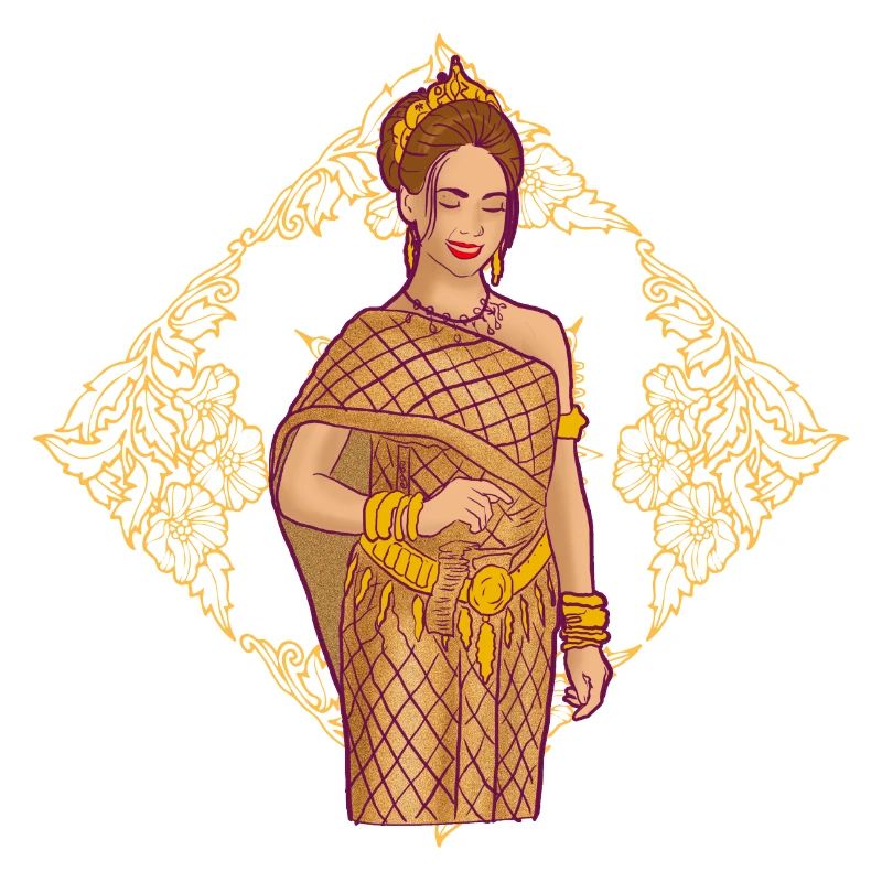 Cambodia Tradition Dance Khmer Apsara I Gift