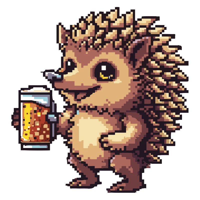 Igel Pixel Bier